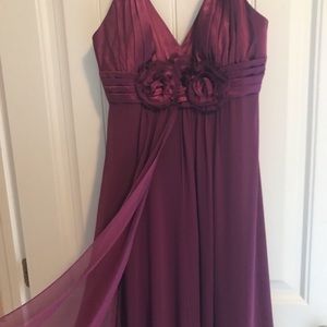 NWT Bari Jay Raspberry Long Formal Prom Gown UK 12